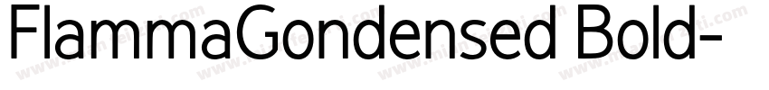 FlammaGondensed Bold字体转换